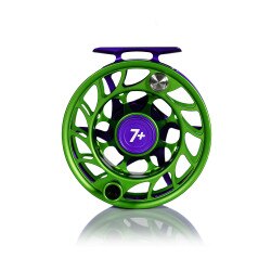 Hatch Outdoors Limited Edition Iconic Fly Reel The Jokester 7 Plus in Purple and Green